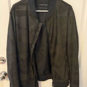 Zara Camouflage Bomber Jacket